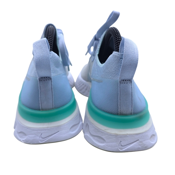 Nike React Infinity Flyknit Womens Size 9 Gray White Teal Running Shoes - Picture 4 of 8